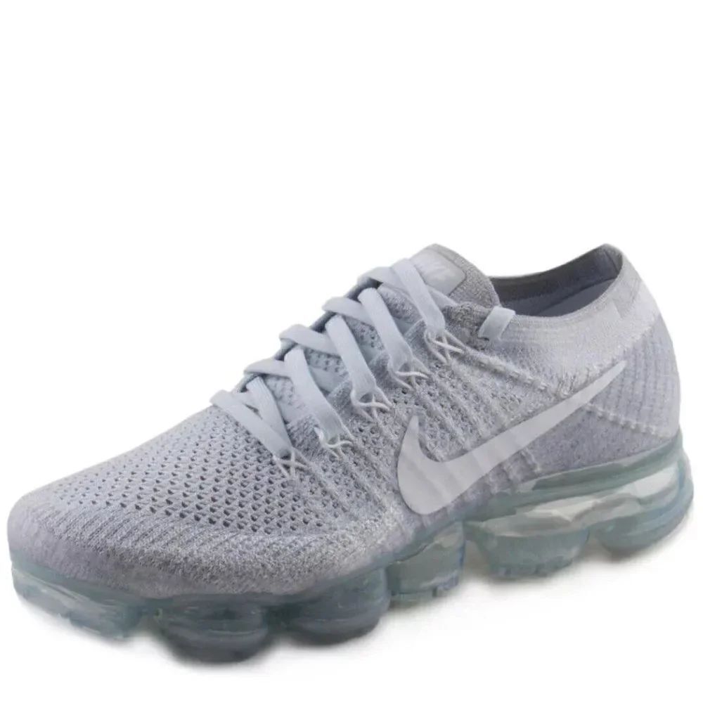NIKE Flyknit Vapormax 2 Pure Platinum White Wolf womens 7 US 38 EUR Mint